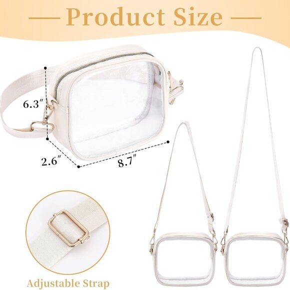 Durable Transparent Waist Bag with Adjustable Strap - Perfect for Events - Picture 2 of 7